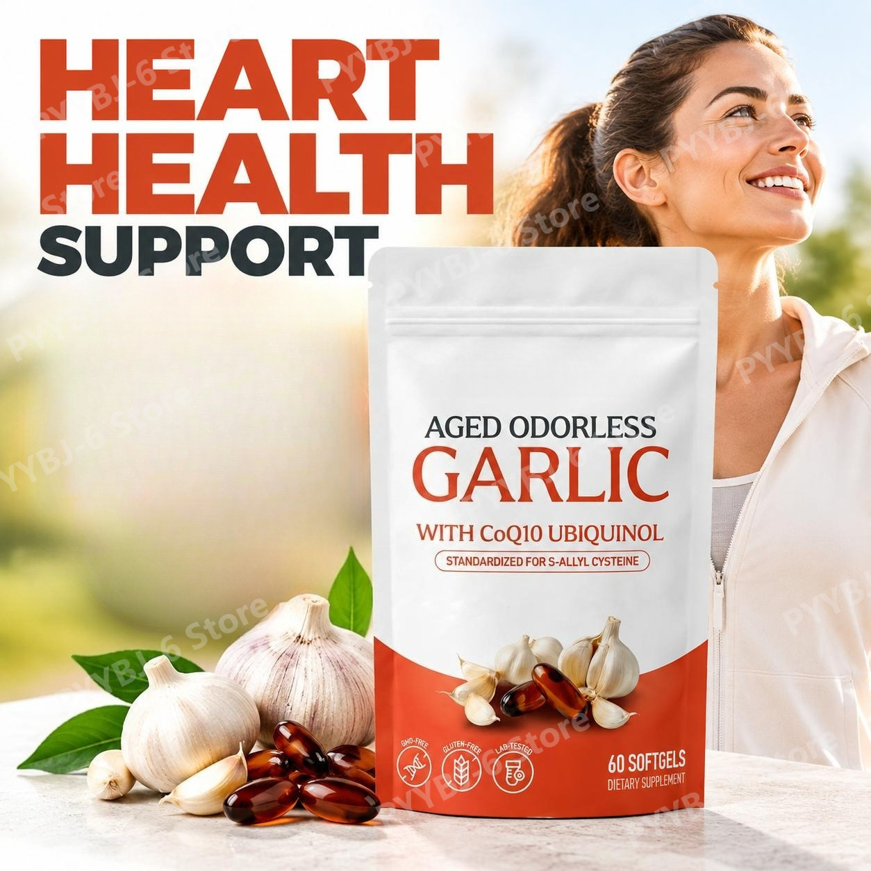 Aged Odorless Garlic Softgels  - Coq10 Ubiquinol Softgel 评论和价格