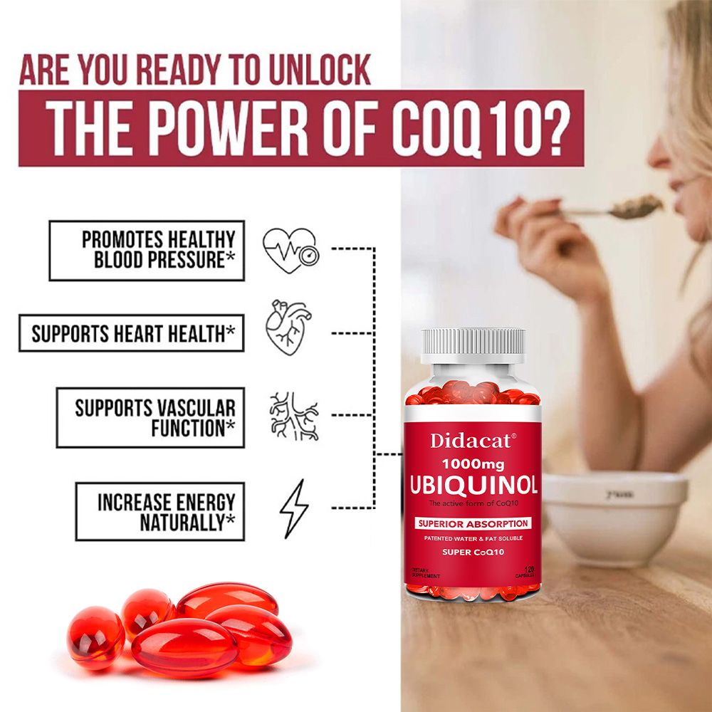 Ubiquinol CoQ10 1000mg Softgel - Coq10 Ubiquinol Softgel 评论和价格